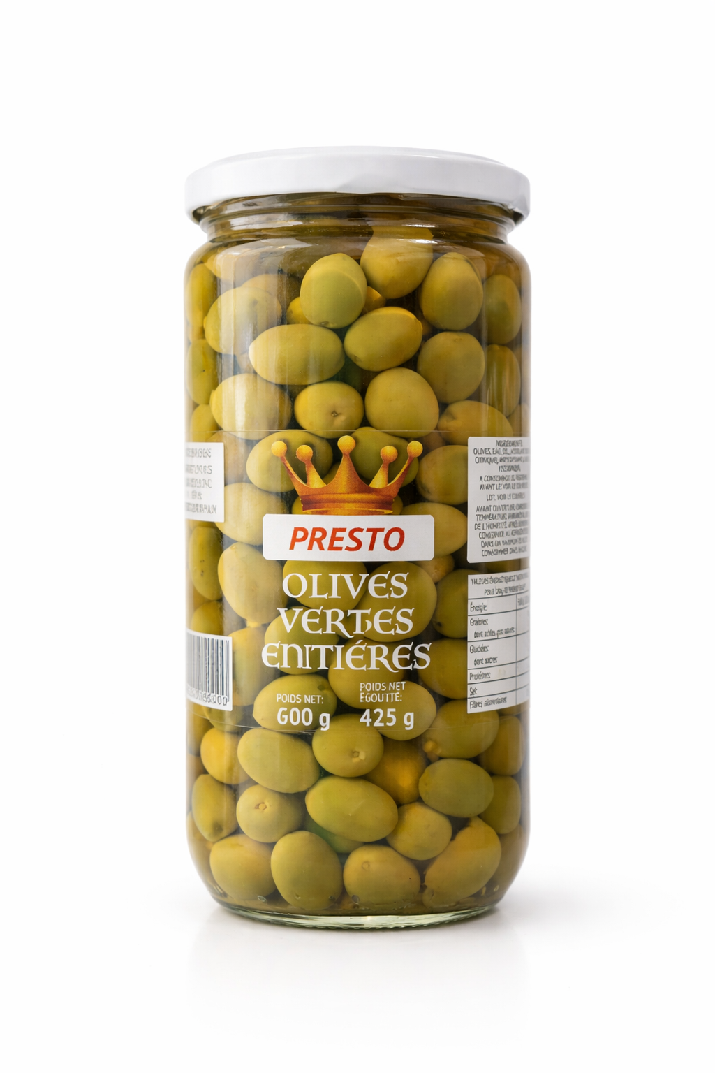 Olive Vert Presto Entiéres GM - Epicerie Salée-Cuisine| Supermarche Dakar-Senegal